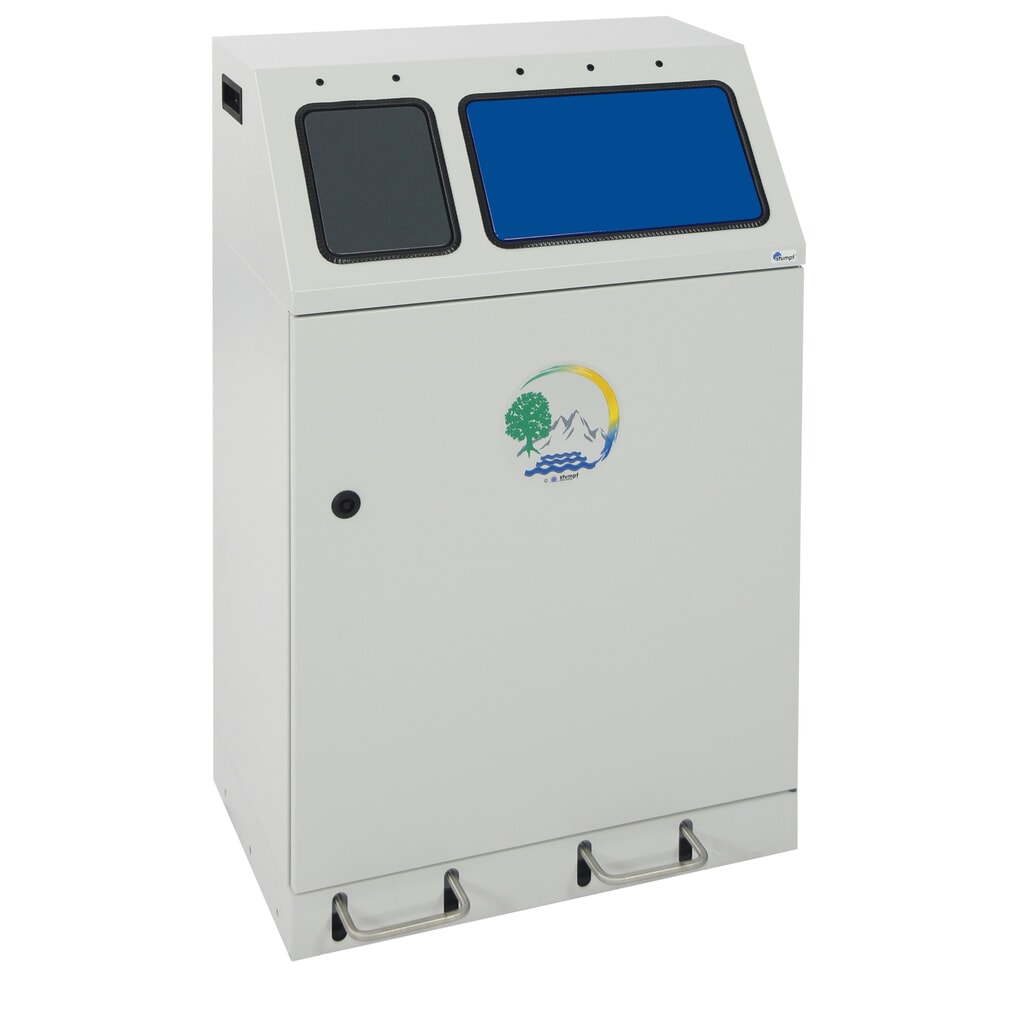 Collecteur de matériaux compact stumpf® à pédale, 1 x 30, 1 x 60 l Illustration du produit: Collecteur de matériaux compact stumpf® à pédale, 1 x 30, 1 x 60 l