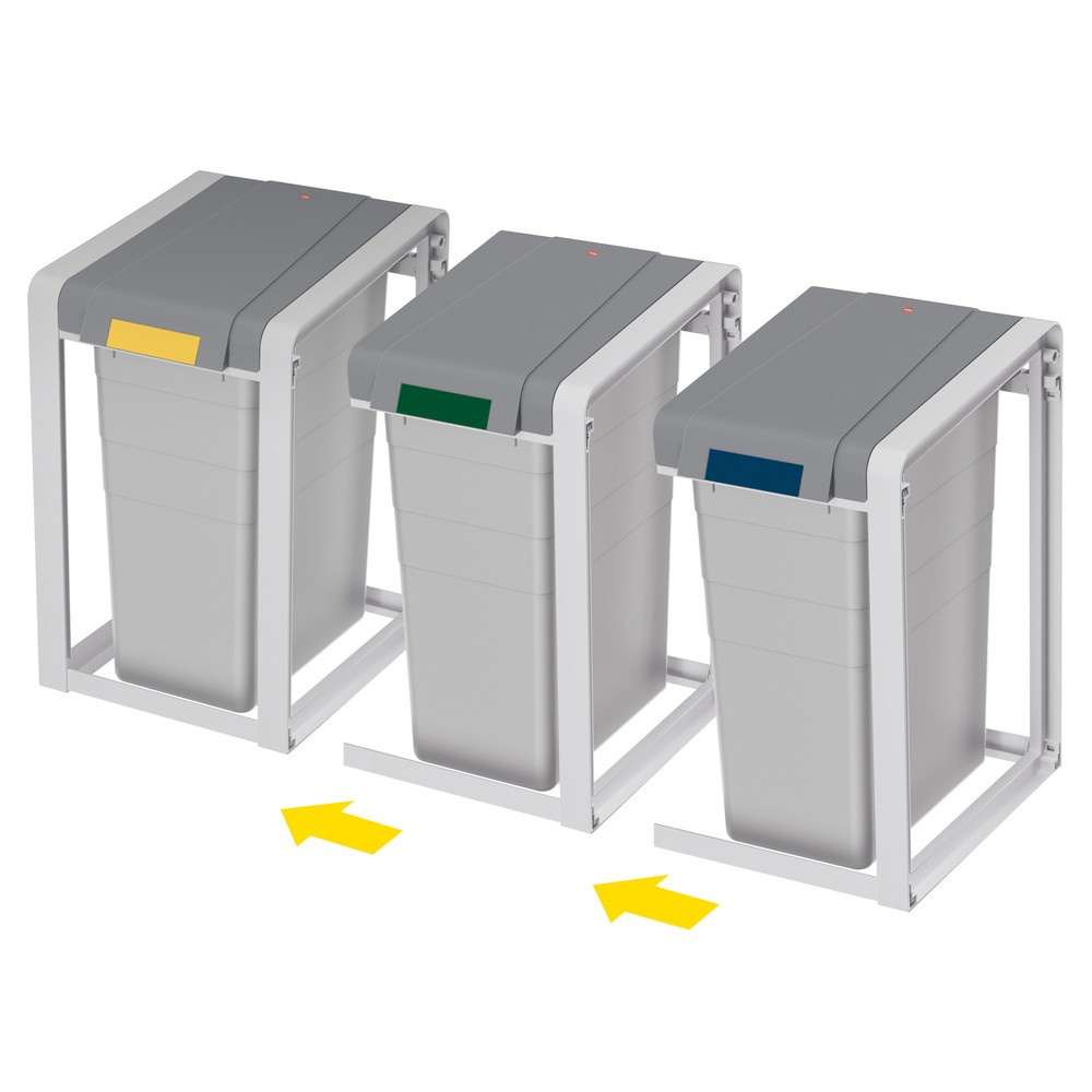Numéro de l'image du produit 5: Collecteur de déchets Hailo ProfiLine Öko XL, 38 litres, module de base, mat