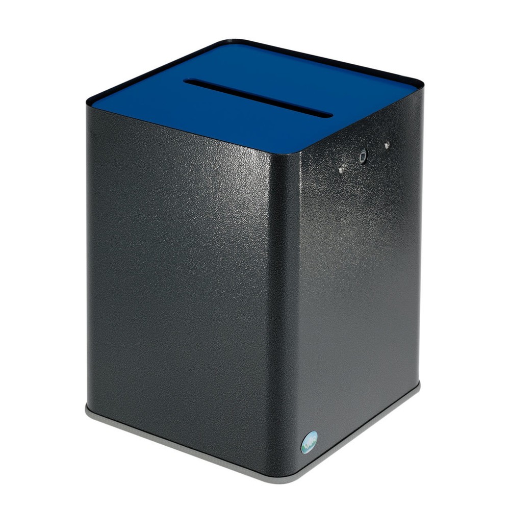Illustration du produit: Collecteur de papier VAR ® P40, conforme RGPD, argent antique / bleu