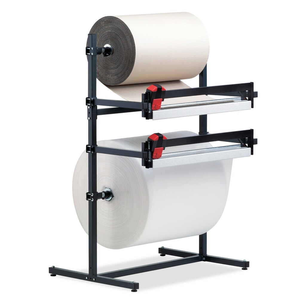 Illustration du produit: Rocholz support de découpe double, avec deux unités de coupe, poids maximal du rouleau 130 kg, largeur de coupe 1250 mm