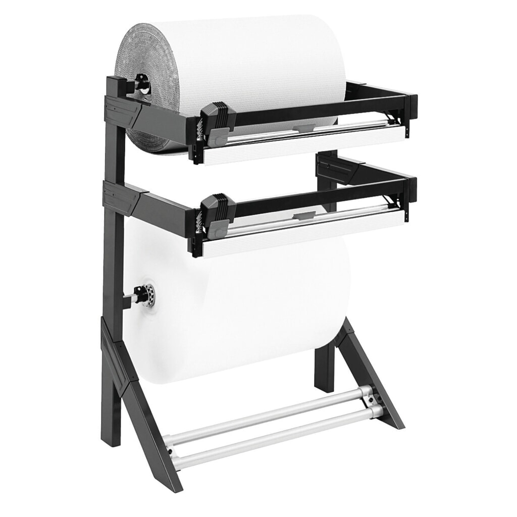 N° de l'image du produit 3 : Rocholz support de découpe double, pour charges lourdes, poids maximal du rouleau 150 kg, largeur de coupe 1000 mm