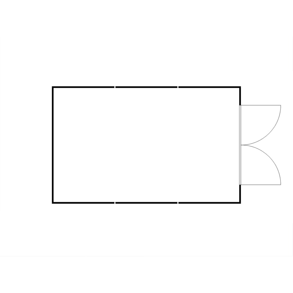 Combinaison de conteneur de matériaux FLADAFI®, démonté, 25 m², sans étagère, haut. x larg. x prof. 2 115 x 4 050 x 6 520 mm, porte à doubles battants, centré à face avant N° de l'image du produit 2 : Combinaison de conteneur de matériaux FLADAFI®, démonté, 25 m², sans étagère, haut. x larg. x prof. 2 115 x 4 050 x 6 520 mm, porte à doubles battants, centré à face avant