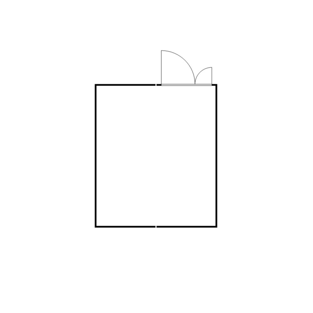 Numéro de l'image du produit 2: Combinaison de conteneurs de matériel FLADAFI® 21 m², démontés, avec plancher en bois, dimensions extérieures 5 080x4 340x2 150 mm, porte à doubles battants (division asymétrique), au centre du module