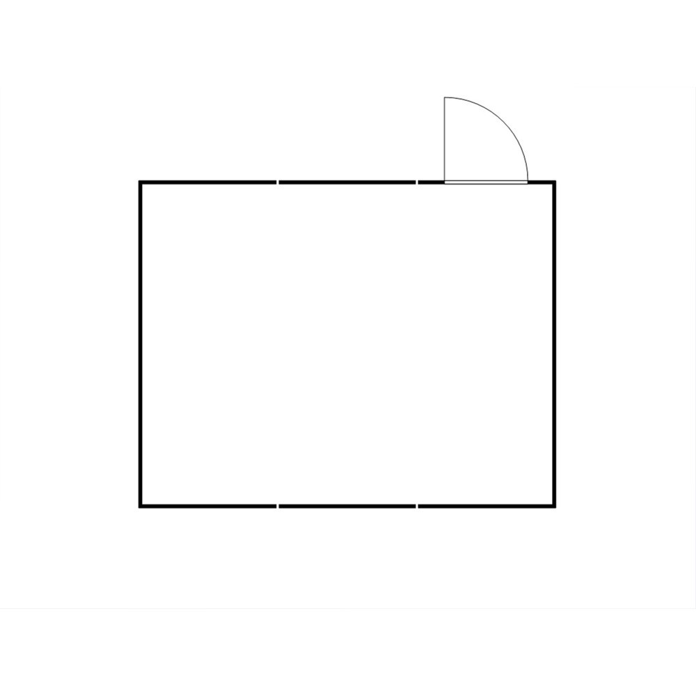 N° de l'image du produit 2 : Combinaison de conteneurs de matériel FLADAFI® 32 m², démontés, avec plancher en bois, dimensions extérieures 5 080x6 520x2 150 mm, porte à un battant, au centre du module