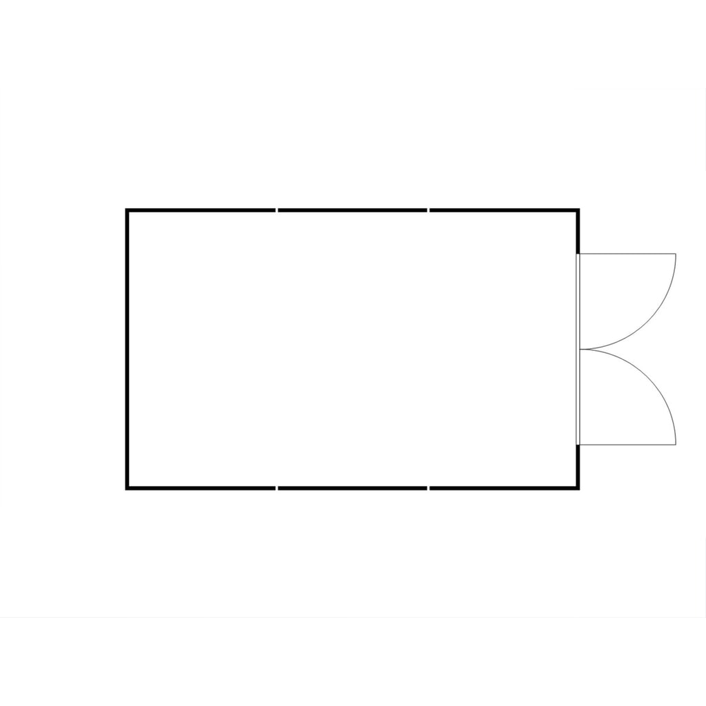 Combinaison de conteneur à matériaux FLADAFI®, isolé, 25 m², avec sol isolé, haut. x larg. x prof. 2 500 x 4 050 x 6 520 mm, porte à doubles battants, au centre de la face avant N° de l'image du produit 2 : Combinaison de conteneur à matériaux FLADAFI®, isolé, 25 m², avec sol isolé, haut. x larg. x prof. 2 500 x 4 050 x 6 520 mm, porte à doubles battants, au centre de la face avant