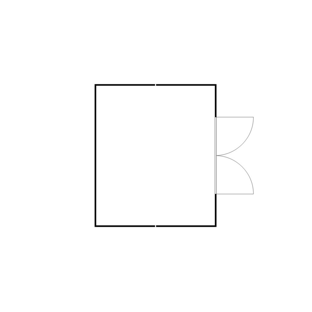 Numéro de l'image du produit 2: Combinaison de conteneurs pour substances dangereuses SAFE Tank 4000, PLG, galvanisés, prémontés, dimensions extérieures 5 080x4 340x2 300 mm, porte à doubles battants, au milieu du côté long, surface de stockage 21 m²