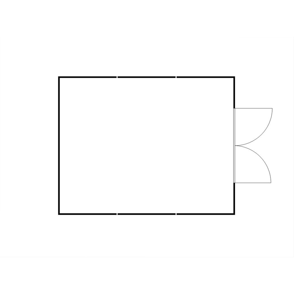 N° de l'image du produit 2 : Combinaison de conteneurs pour substances dangereuses SAFE Tank 5000, pour WGK 1-3, galvanisés, prémontés, dimensions extérieures 5 080x6 520x2 300 mm, porte à doubles battants, au milieu du côté court, surface de stockage 32 m²
