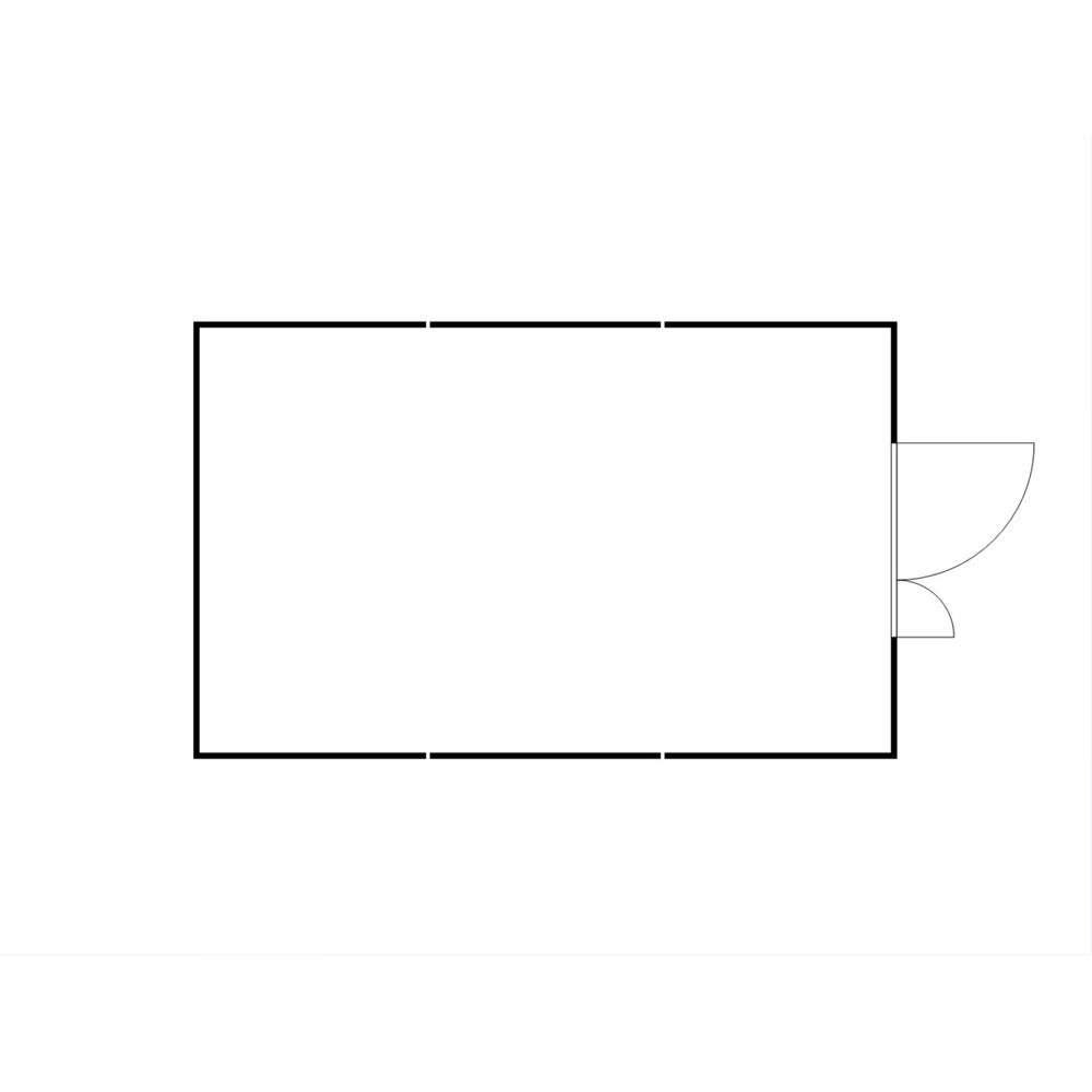 Numéro de l'image du produit 2: Combinaison de conteneurs pour substances dangereuses SAFE Tank 3500 WGK 1-3, isolés, prémontés, revêtement plastique RAL 9002, dimensions extérieures 4 050x6 520x2 510 mm, porte à doubles battants (division asymétrique), au centre du côté