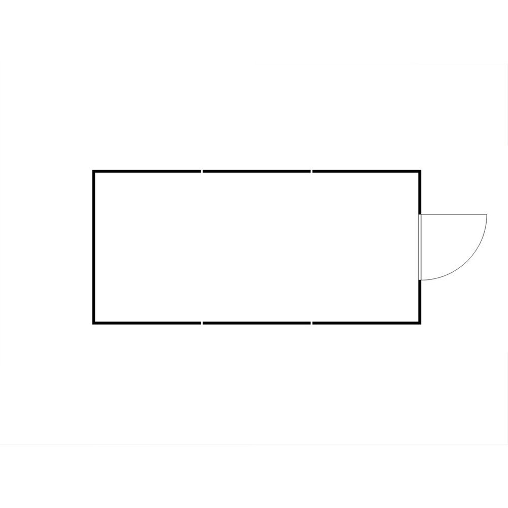 Numéro de l'image du produit 2: Combinaison de conteneurs pour substances dangereuses SAFE Tank 3000 WGK, isolés, prémontés, revêtement plastique RAL 9002, dimensions extérieures 3 050x6 520x2 560 mm, porte à un battant, au centre du côté avant, surface de stockage 19 m²