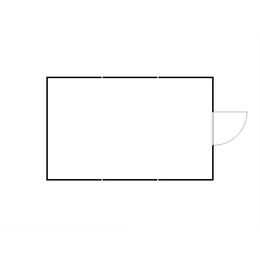 N° de l'image du produit 2 : Combinaison de conteneurs pour substances dangereuses SAFE Tank 2500 WGK 1-3, isolés, prémontés, revêtement plastique RAL 9002, dimensions extérieures 4 050x6 520x2 510 mm, porte à un battant, au centre du côté avant, surface de stockage