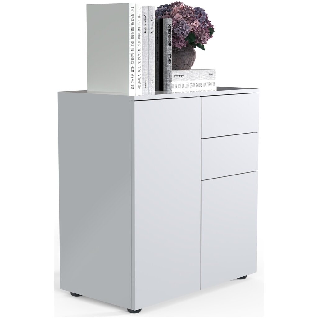 VCM Commode Dalosa 4 compartiments, blanc Illustration du produit: VCM Commode Dalosa 4 compartiments, blanc