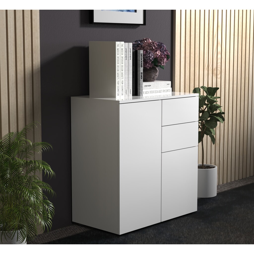 VCM Commode Dalosa 4 compartiments, blanc N° de l'image du produit 3 : VCM Commode Dalosa 4 compartiments, blanc