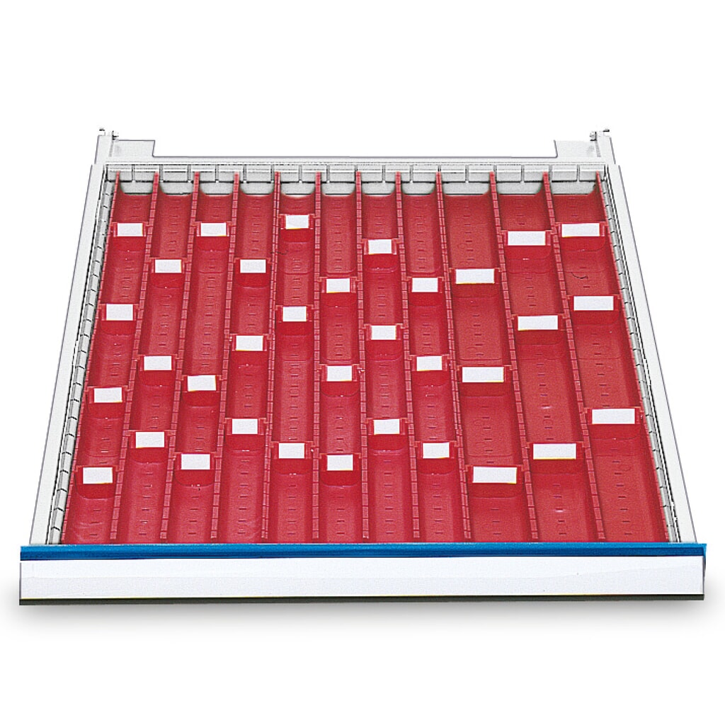 Illustration du produit: Compartimentage à cavités pour établis en ligne Bedrunka+Hirth, hauteur 50 mm