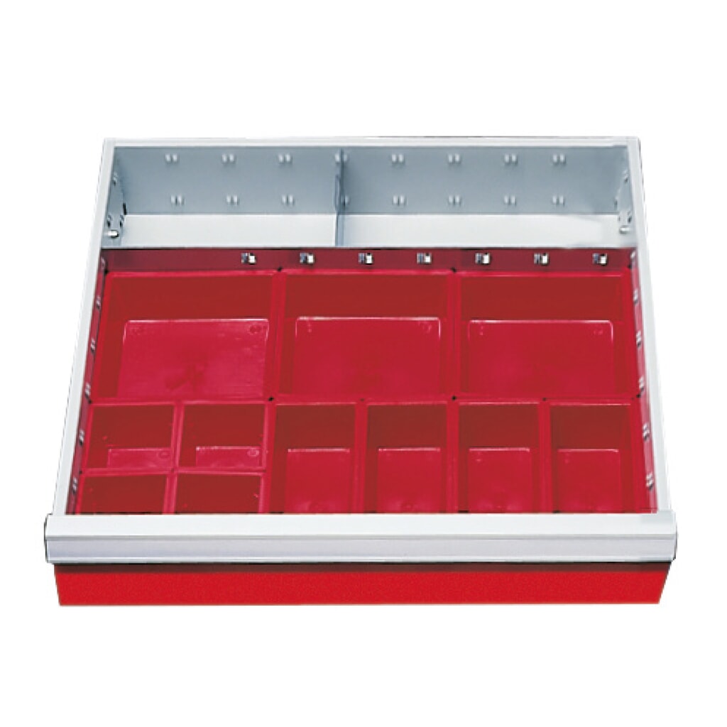 Compartimentage de tiroir pour servante d’atelier Bedrunka+Hirth, pour une hauteur de façade de 100 mm N° de l'image du produit 1 : Compartimentage de tiroir pour servante d’atelier Bedrunka+Hirth, pour une hauteur de façade de 100 mm