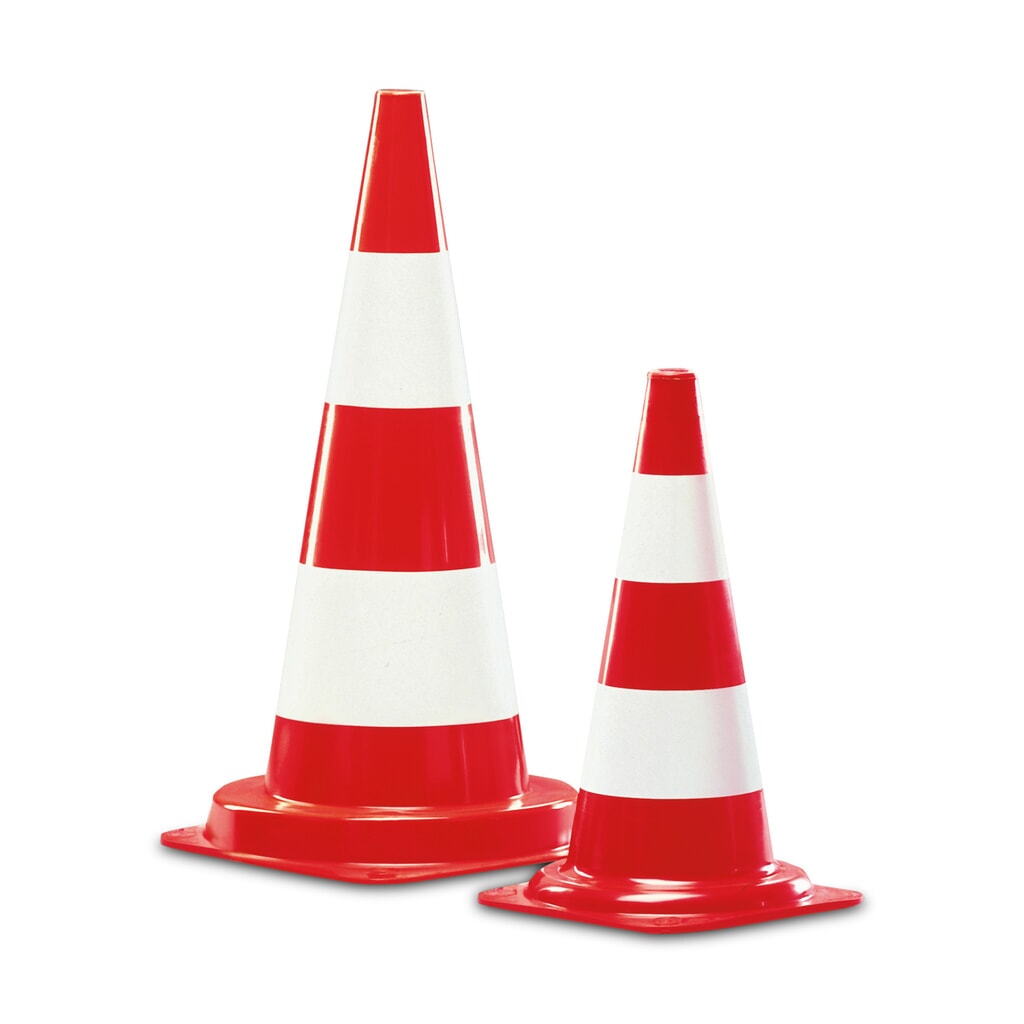 Cône de signalisation en PVC lumière du jour, hauteur 350 mm Illustration du produit: Cône de signalisation en PVC lumière du jour, hauteur 350 mm