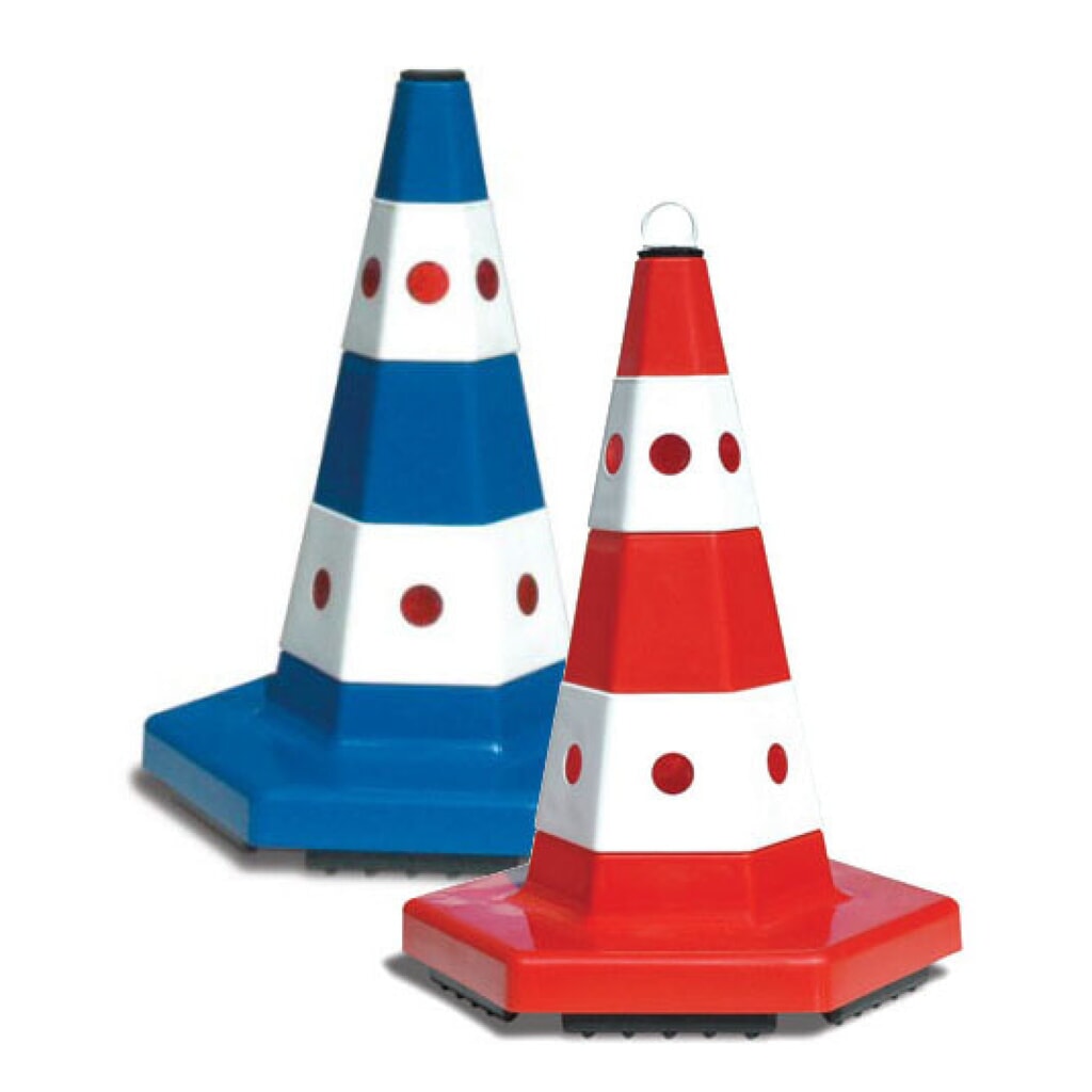 Cône de signalisation en PP, hexagonal, hauteur de 520 mm, rouge Illustration du produit: Cône de signalisation en PP, hexagonal, hauteur de 520 mm, rouge