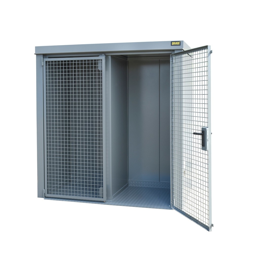 Illustration du produit: Conteneur de stockage pour bouteilles de gaz Bauer® GFC-B/W M1, peint, gris souris