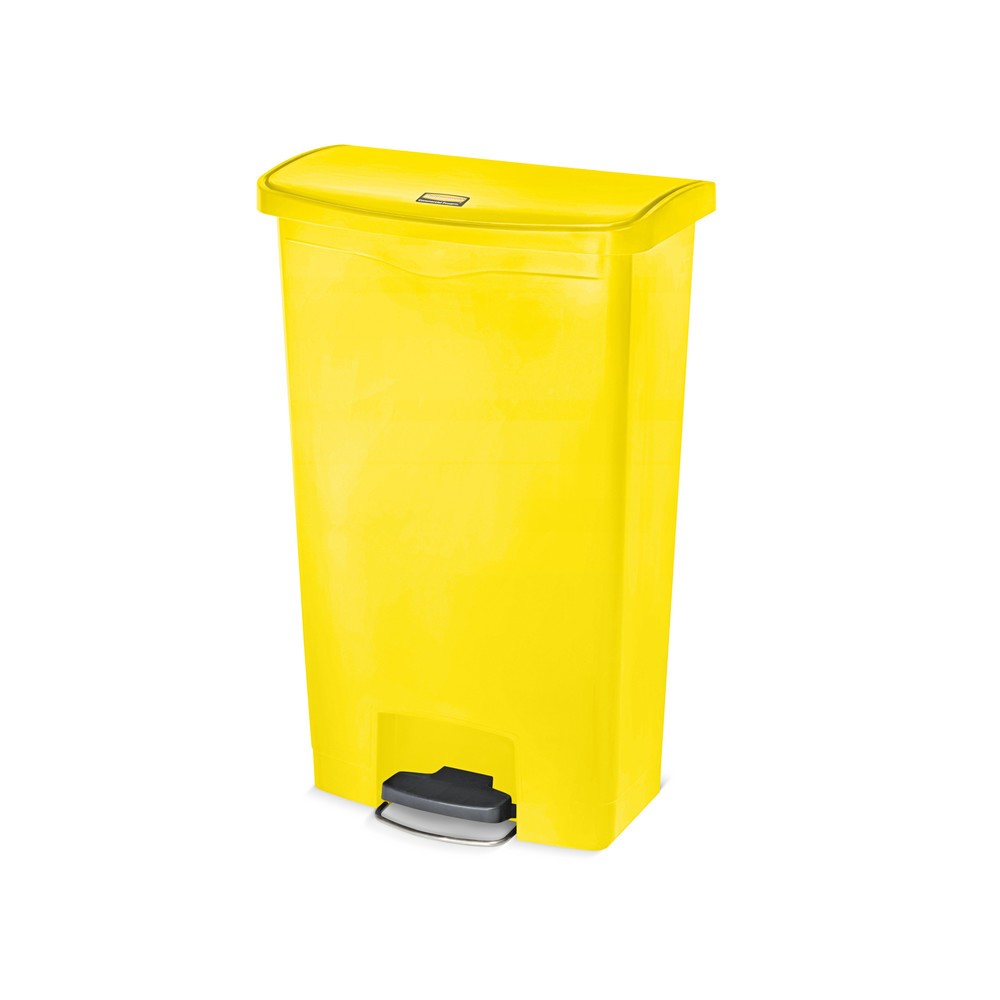 Numéro de l'image du produit 1: Poubelle à pédale Rubbermaid® Profi, 30 litres, jaune
