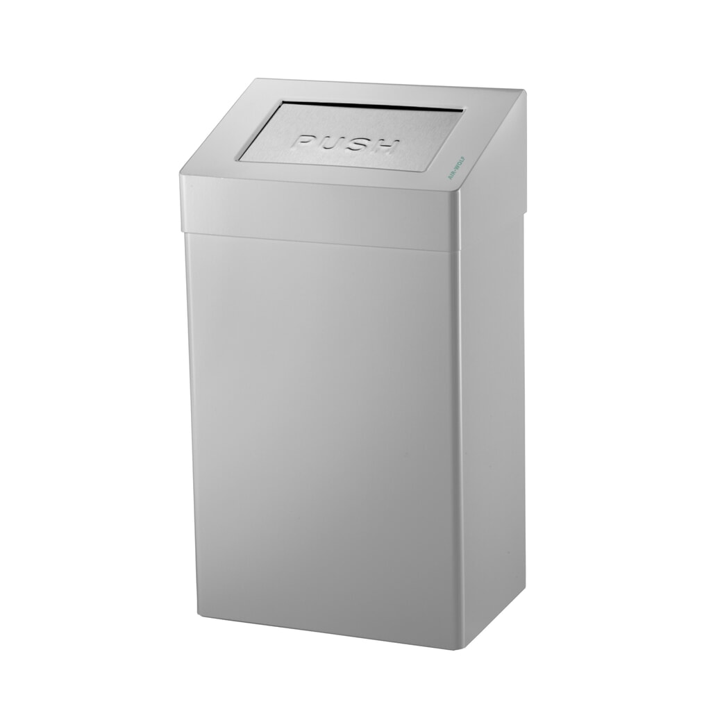 Conteneur à déchets Air-Wolf d’un volume de 50 litres en acier inoxydable brossé Illustration du produit: Conteneur à déchets Air-Wolf d’un volume de 50 litres en acier inoxydable brossé