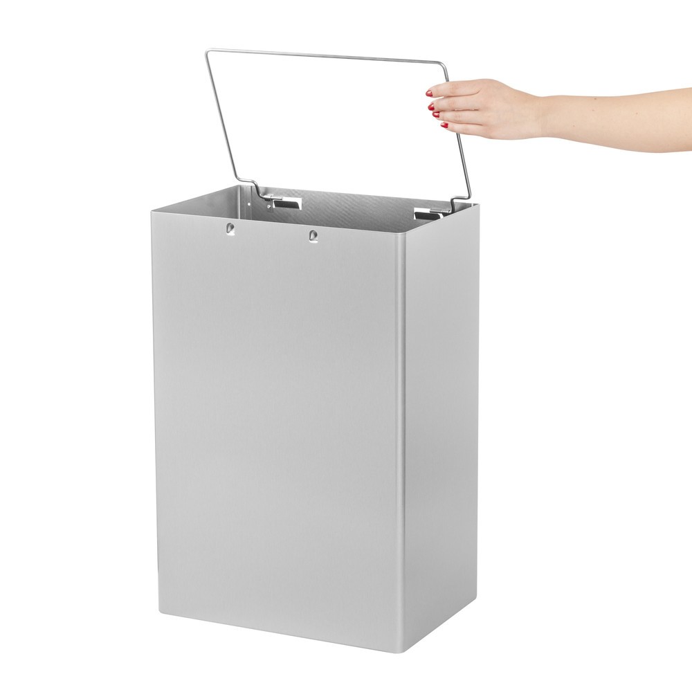Numéro de l'image du produit 2: Conteneur à déchets Air-Wolf d’un volume de 50 litres en acier inoxydable brossé