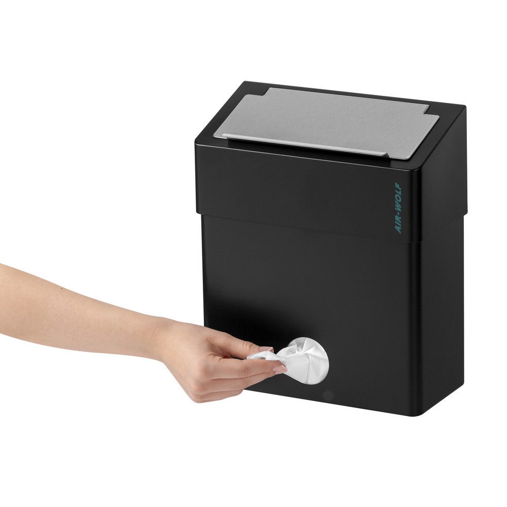 Numéro de l'image du produit 5: Conteneur à déchets hygiénique Air-Wolf pour serviettes hygiéniques noir
