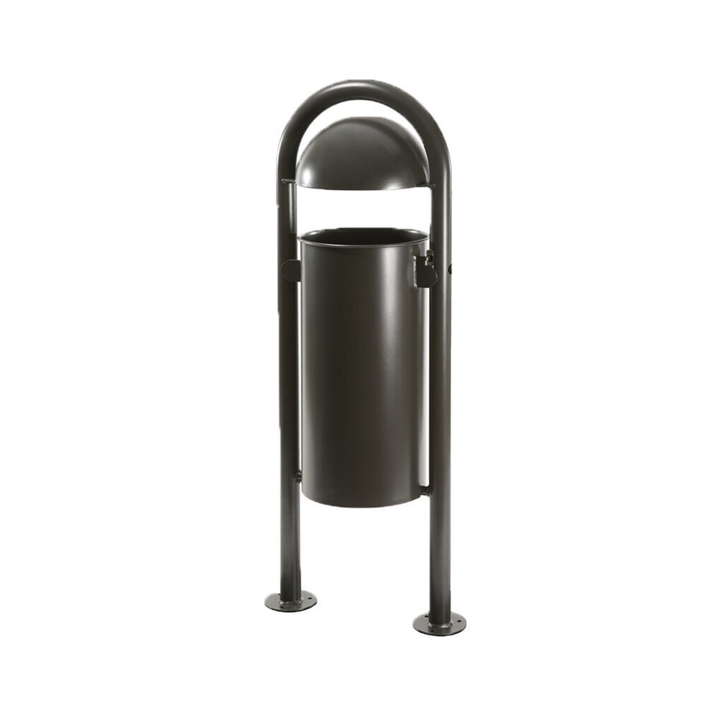 Conteneur à déchets RENNER avec capot hémisphérique modèle 7029, 40 litres, non perforée, galvanisée à chaud Illustration du produit: Conteneur à déchets RENNER avec capot hémisphérique modèle 7029, 40 litres, non perforée, galvanisée à chaud