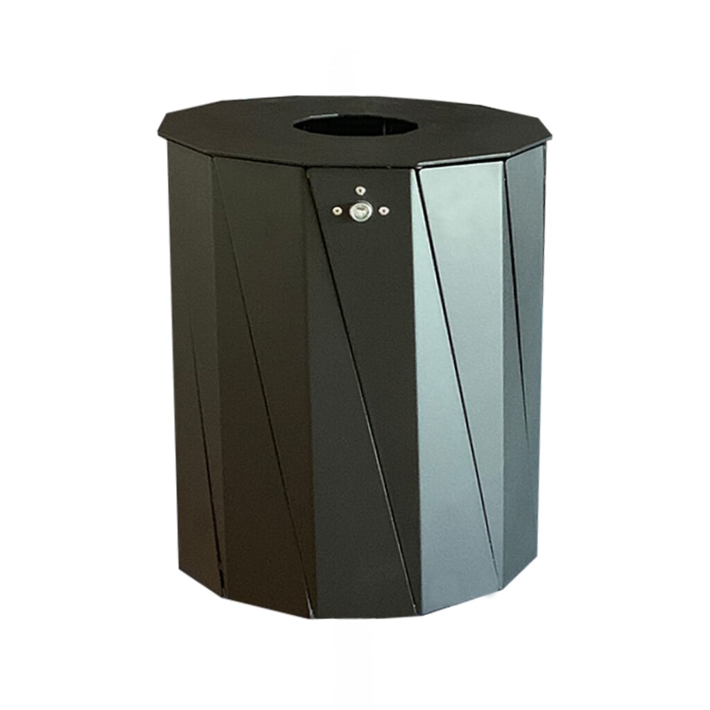 Conteneur à déchets RENNER, modèle 7007-20, 50 litres, anthracite/fer micacé Illustration du produit: Conteneur à déchets RENNER, modèle 7007-20, 50 litres, anthracite/fer micacé