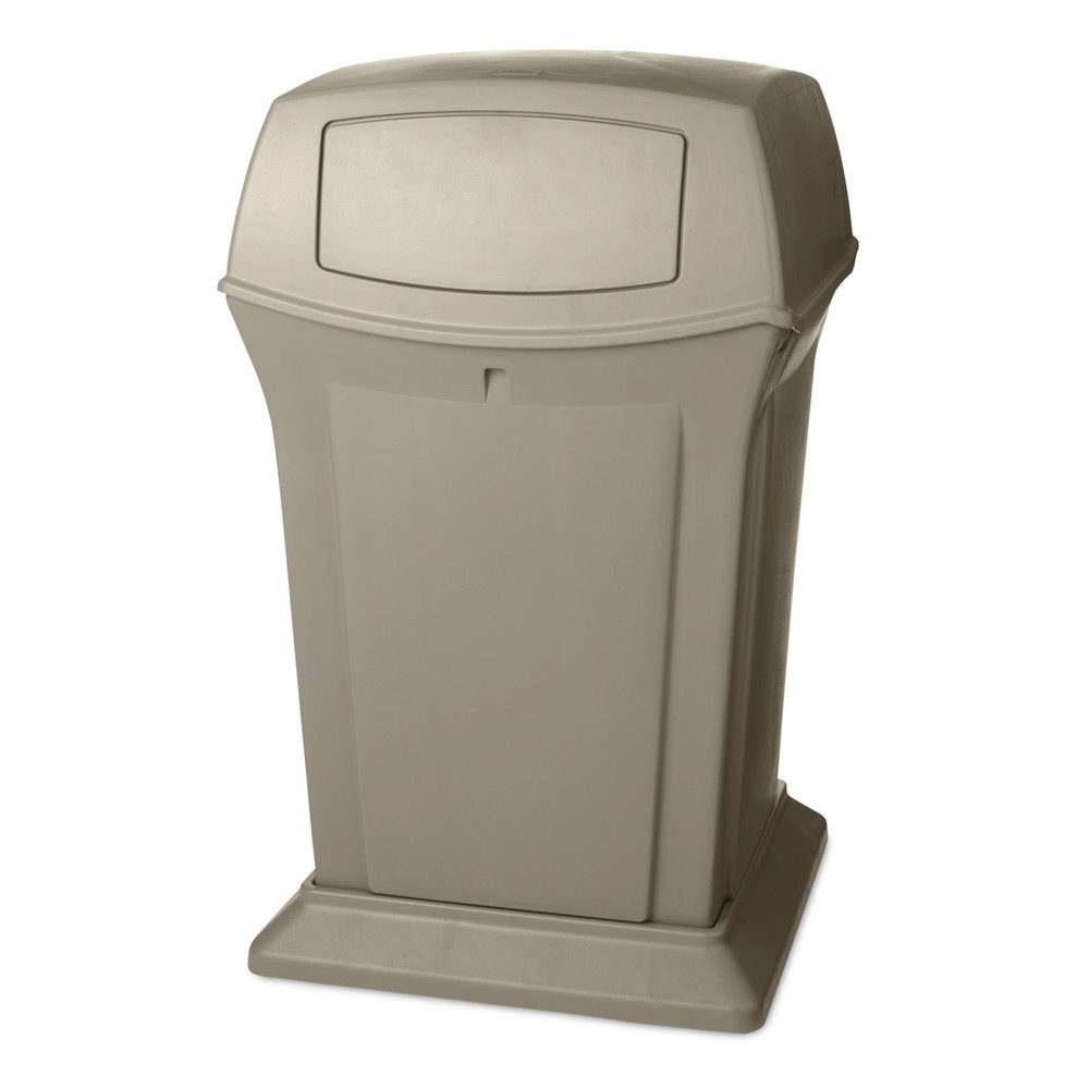 Numéro de l'image du produit 1: Conteneur à déchets Rubbermaid Ranger®, 2 clapets, 170,3 l, beige