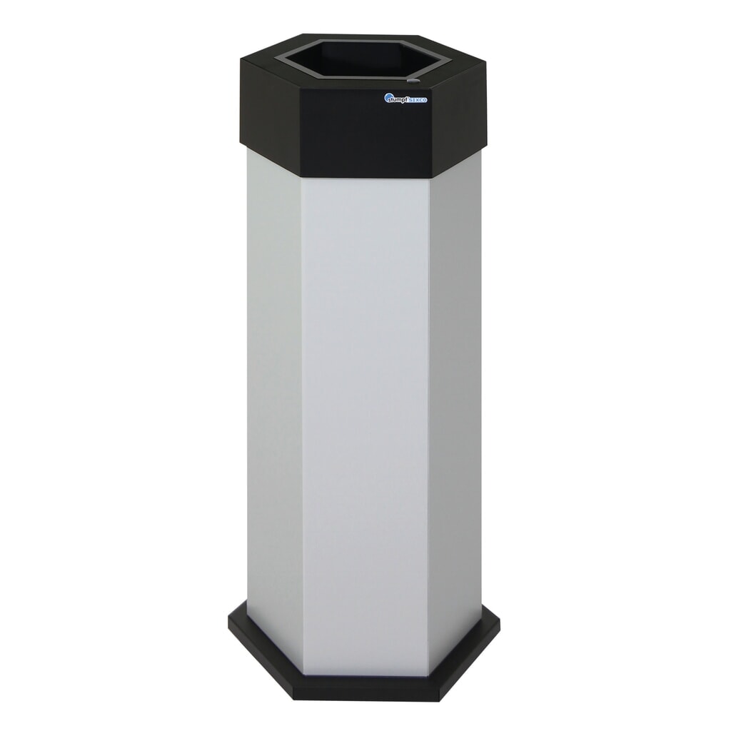 Conteneur à déchets stumpf®, Sixco 1 smart gris clair Illustration du produit: Conteneur à déchets stumpf®, Sixco 1 smart gris clair