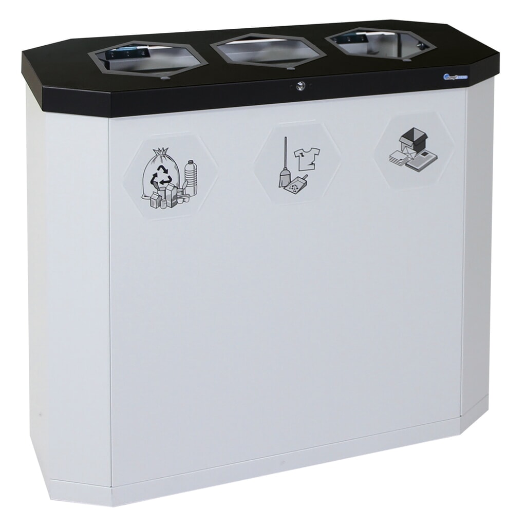 Illustration du produit: Conteneur à déchets stumpf®, Sixco 3 smart gris clair