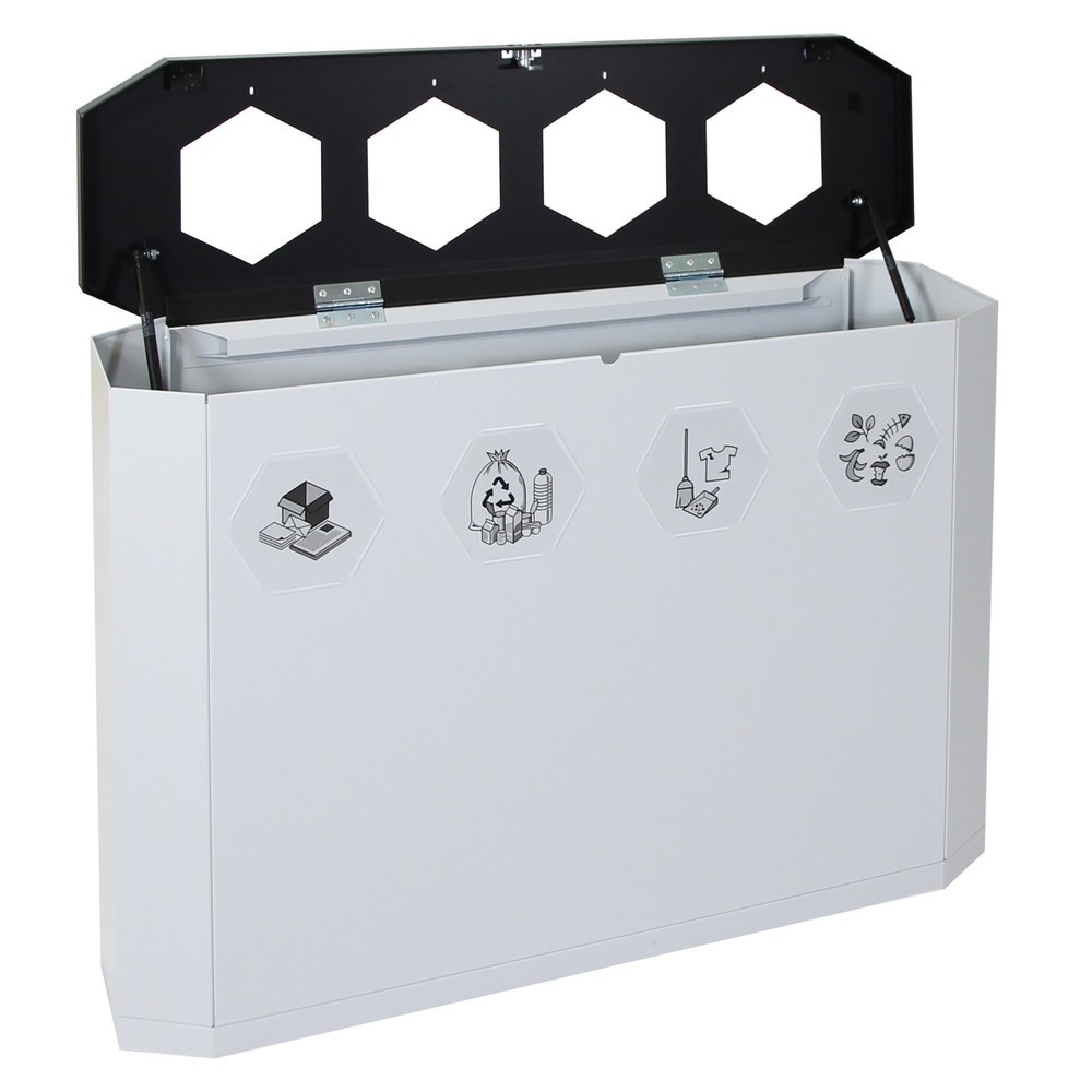 Numéro de l'image du produit 2: Conteneur à déchets stumpf®, Sixco 4 smart gris clair