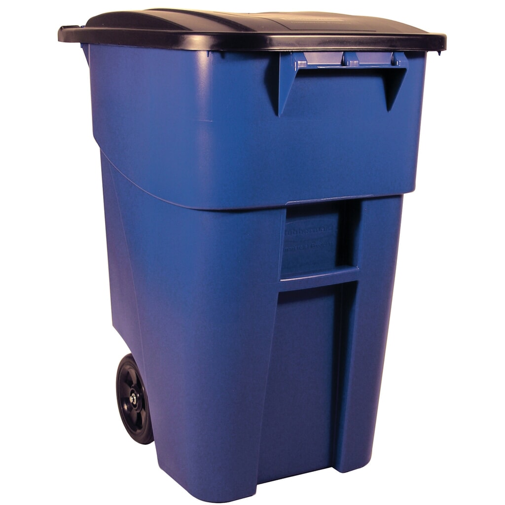 Conteneur à roulettes BRUTE® avec couvercle, 189,3 l, bleu Illustration du produit: Conteneur à roulettes BRUTE® avec couvercle, 189,3 l, bleu