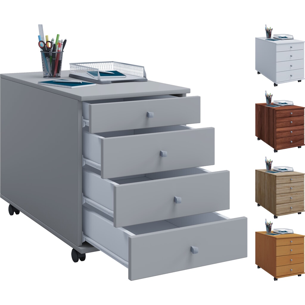 Conteneur à roulettes Lona Maxi HxLxP 570 x 420 x 750 mm Sonoma Chêne N° de l'image du produit 3 : Conteneur à roulettes Lona Maxi HxLxP 570 x 420 x 750 mm Sonoma Chêne