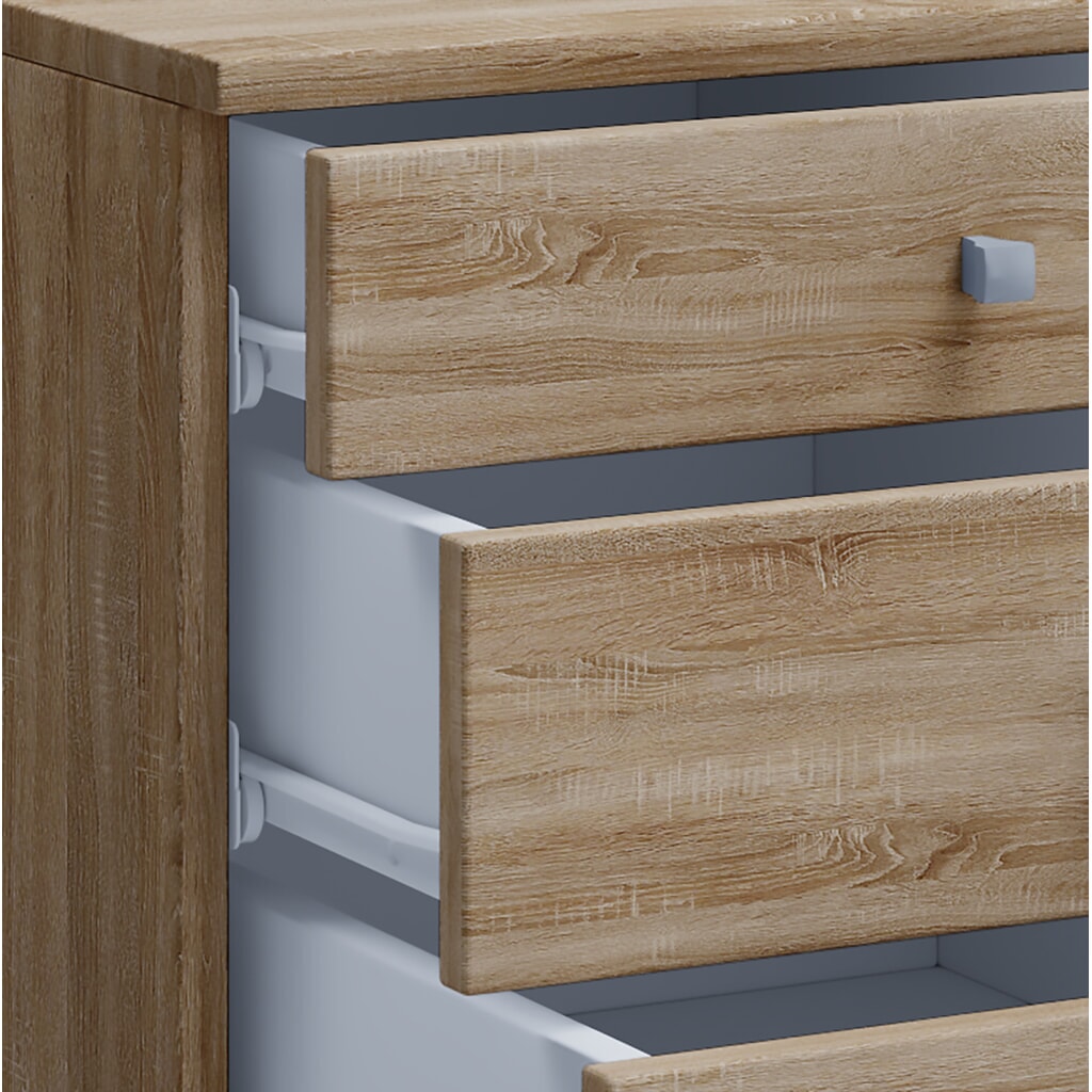 Conteneur à roulettes Lona Maxi HxLxP 570 x 420 x 750 mm Sonoma Chêne N° de l'image du produit 2 : Conteneur à roulettes Lona Maxi HxLxP 570 x 420 x 750 mm Sonoma Chêne