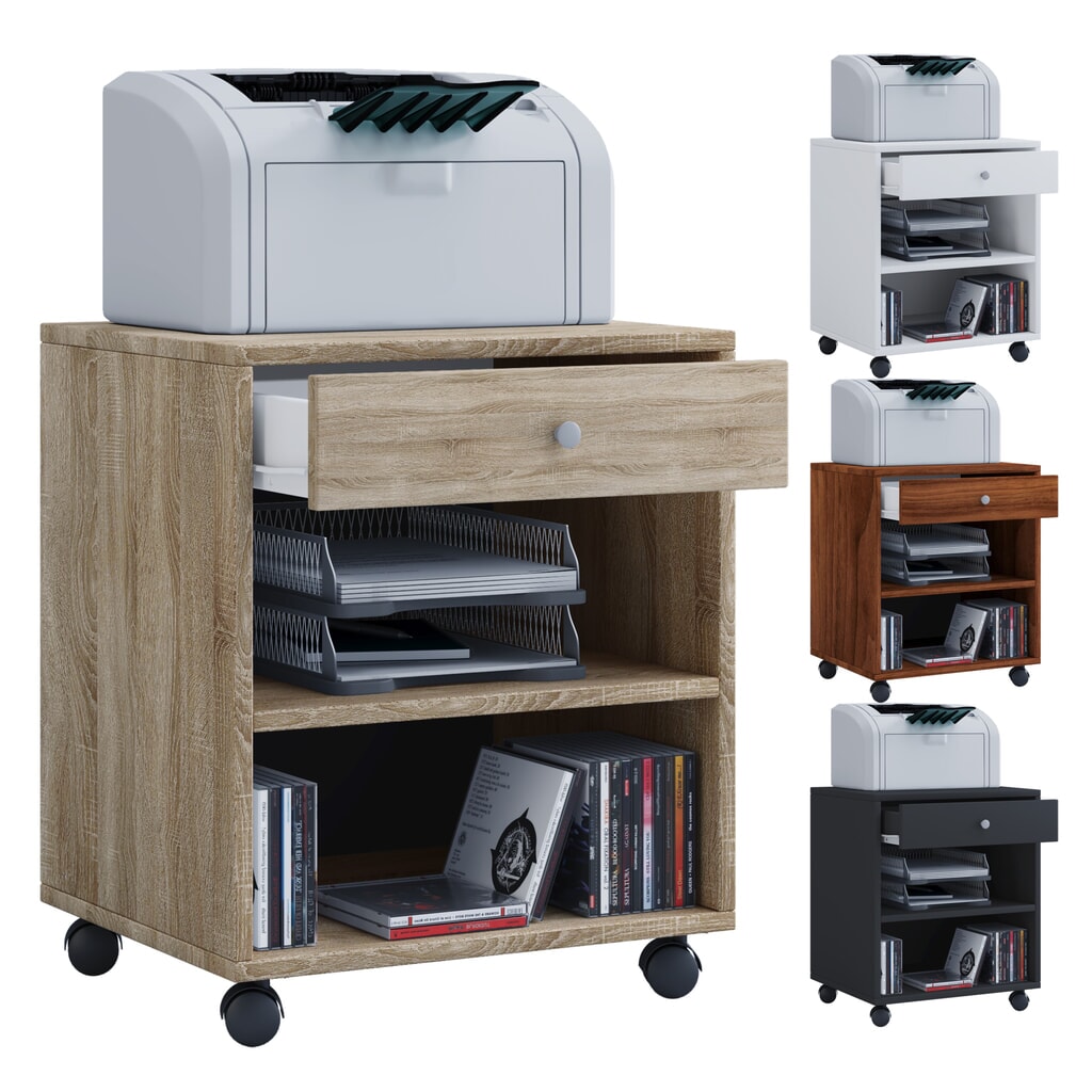 Illustration du produit: Conteneur à roulettes Salda, HxlxP 540 x 450 x 380 mm, blanc