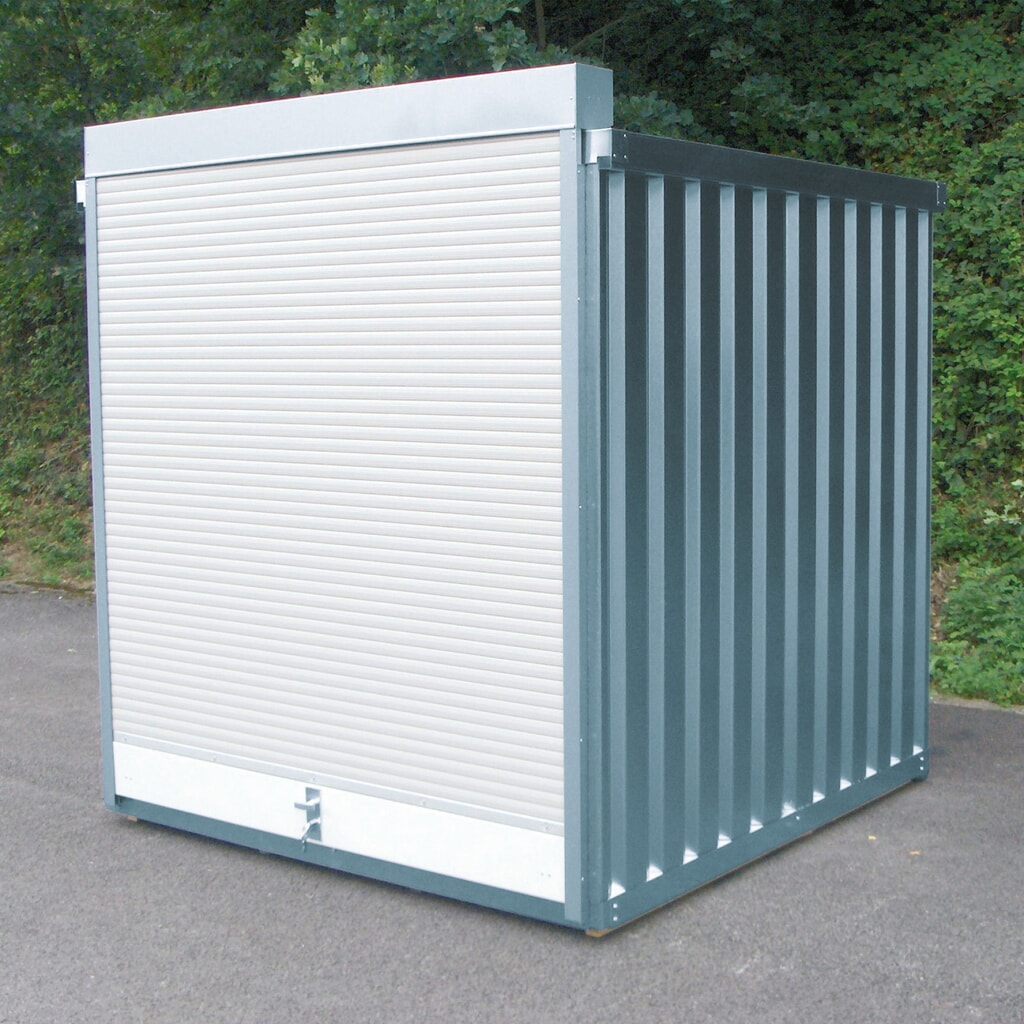 Conteneur à volet roulant avec porte roulante en aluminium, H x l x P 2 320 x 2 100 x 1 140 mm Illustration du produit: Conteneur à volet roulant avec porte roulante en aluminium, H x l x P 2 320 x 2 100 x 1 140 mm