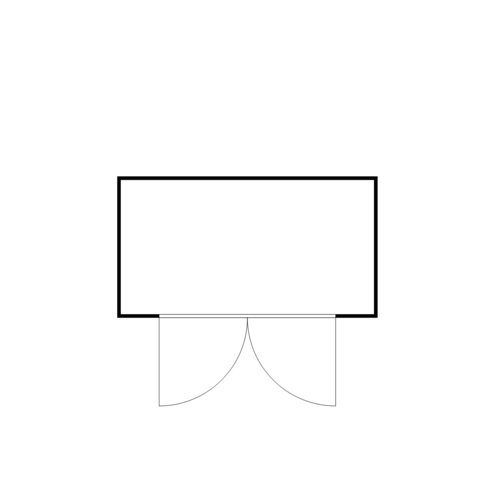 N° de l'image du produit 2 : Conteneur à matériaux FLADAFI®, galvanisé, démonté, 8 m², sans étagère, haut. x larg. x prof. 2 115 x 4 050 x 2 170 mm, porte à doubles battants, centrée sur la largeur