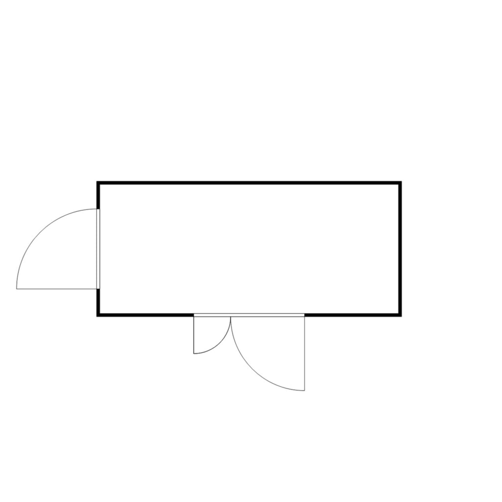 N° de l'image du produit 2 : Conteneur à matériaux FLADAFI®, galvanisé, démonté, 10 m², sans étagère, haut. x larg. x prof. 2 115 x 5 080 x 2 170 mm, porte à doubles battants (division asymétrique), centrée sur la largeur, porte supplémentaire