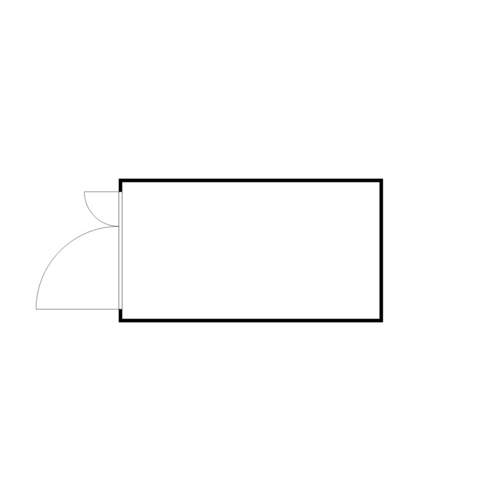 Numéro de l'image du produit 2: Conteneur pour substances dangereuses SAFE Tank 1350 ALG, isolé, installation à l'extérieur, complètement monté, revêtement plastique RAL 9002, dimensions extérieures 4 350x2 170x2 510 mm, porte à doubles battants (division asymétrique), au