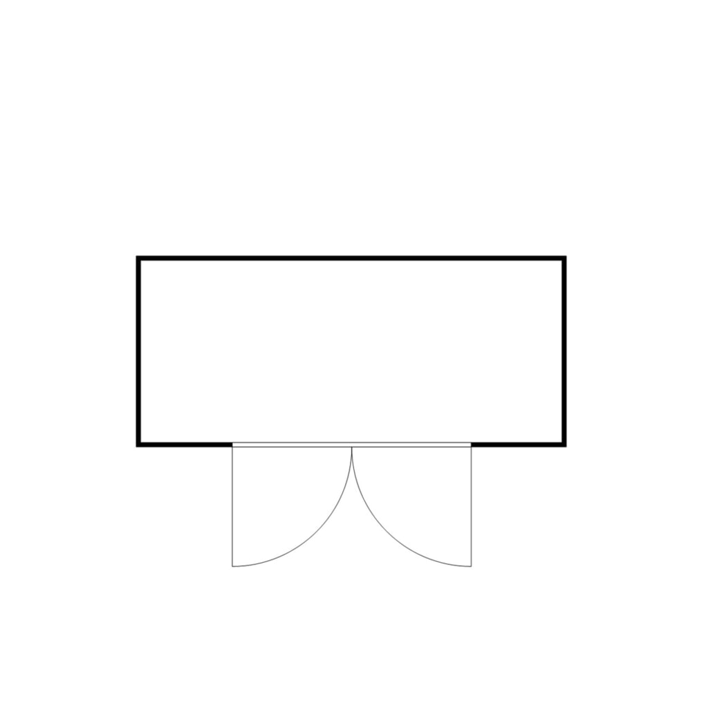 N° de l'image du produit 2 : Conteneur à matériaux FLADAFI®, isolé, 10 m², avec plancher en bois, haut. x larg. x prof. 2 405 x 5 080 x 2 170 mm, porte à doubles battants, centrée sur la largeur