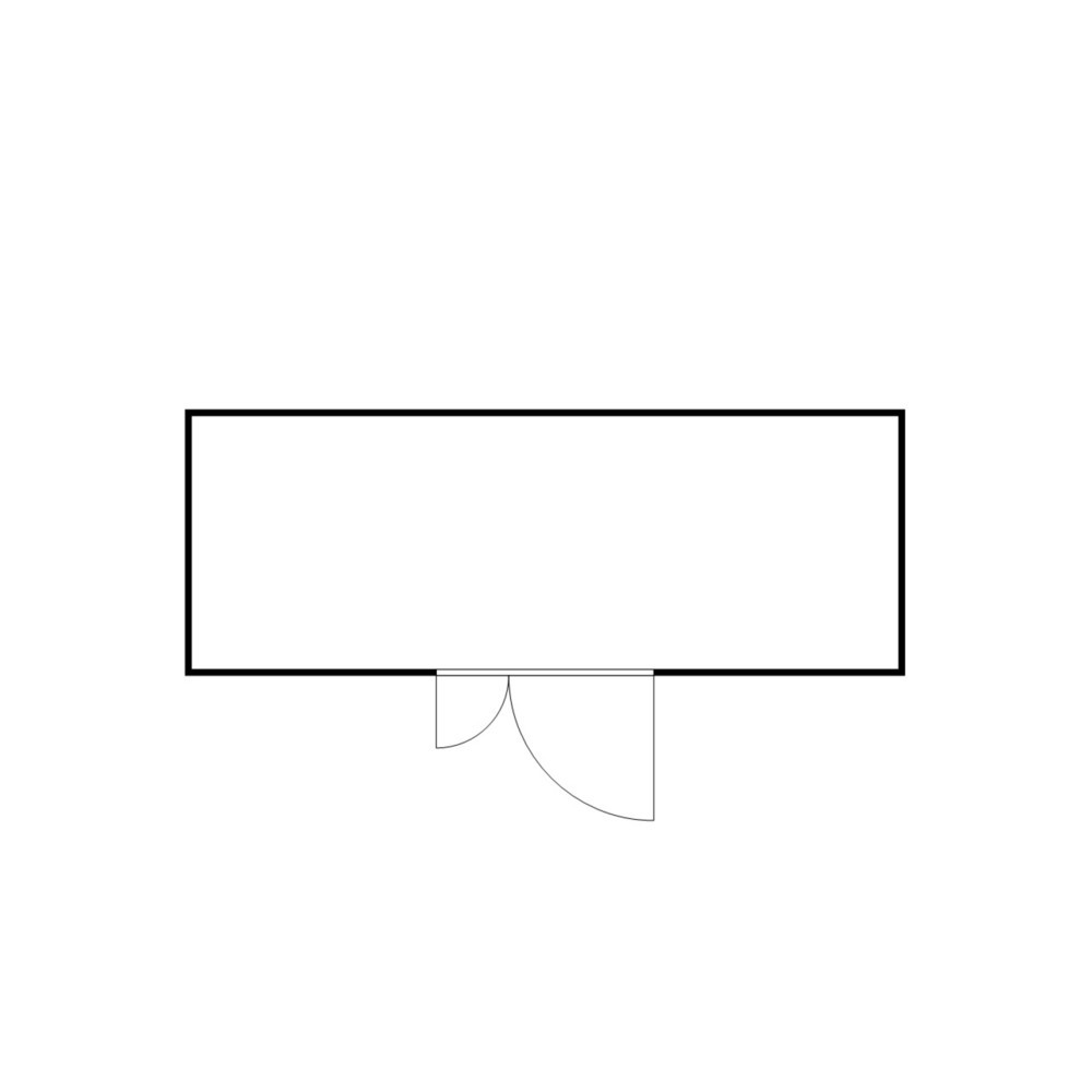 Numéro de l'image du produit 2: Conteneur de matériel FLADAFI® 12m², isolé, avec fond isolé, dimensions extérieures 6 080x2 170x2 500 mm, porte à doubles battants (division asymétrique), au centre du côté large