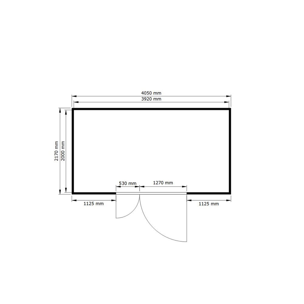 Numéro de l'image du produit 2: Conteneur pour substances dangereuses SAFE Tank 1350, installation à l'extérieur, ALG, galvanisé, monté, dimensions extérieures 4 350x2 170x2 300 mm, porte à doubles battants (division asymétrique), au centre du côté large, surface de