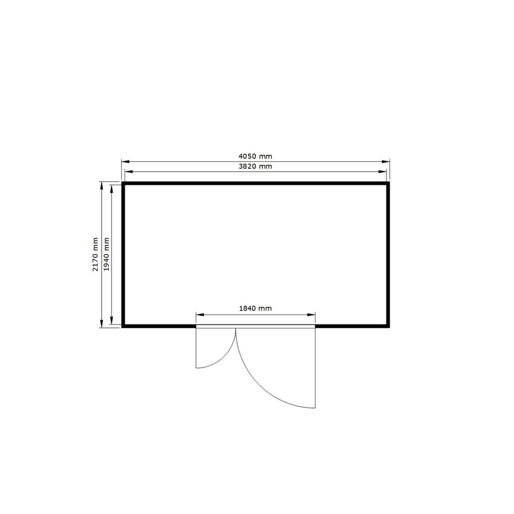 Numéro de l'image du produit 2: Conteneur pour substances dangereuses SAFE Tank 1350 ALG, isolé, installation à l'extérieur, complètement monté, revêtement plastique RAL 9002, dimensions extérieures 4 350x2 170x2 510 mm, porte à doubles battants (division asymétrique), au