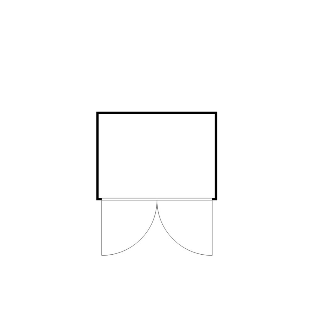 Numéro de l'image du produit 2: Conteneur pour substances dangereuses SAFE Tank 1000 WGK, isolé, monté, revêtement plastique RAL 9002, dimensions extérieures 3 050x2 170x2 560 mm, porte à doubles battants, au centre du côté large, surface de stockage 6 m²
