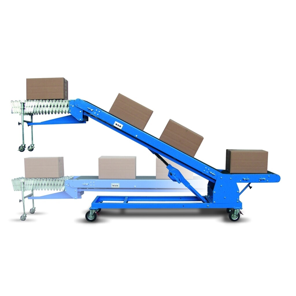 Illustration du produit: Convoyeur à bande pour chargement et déchargement, type BE, longueur horizontale 4,4 m, largeur de bande 400 mm