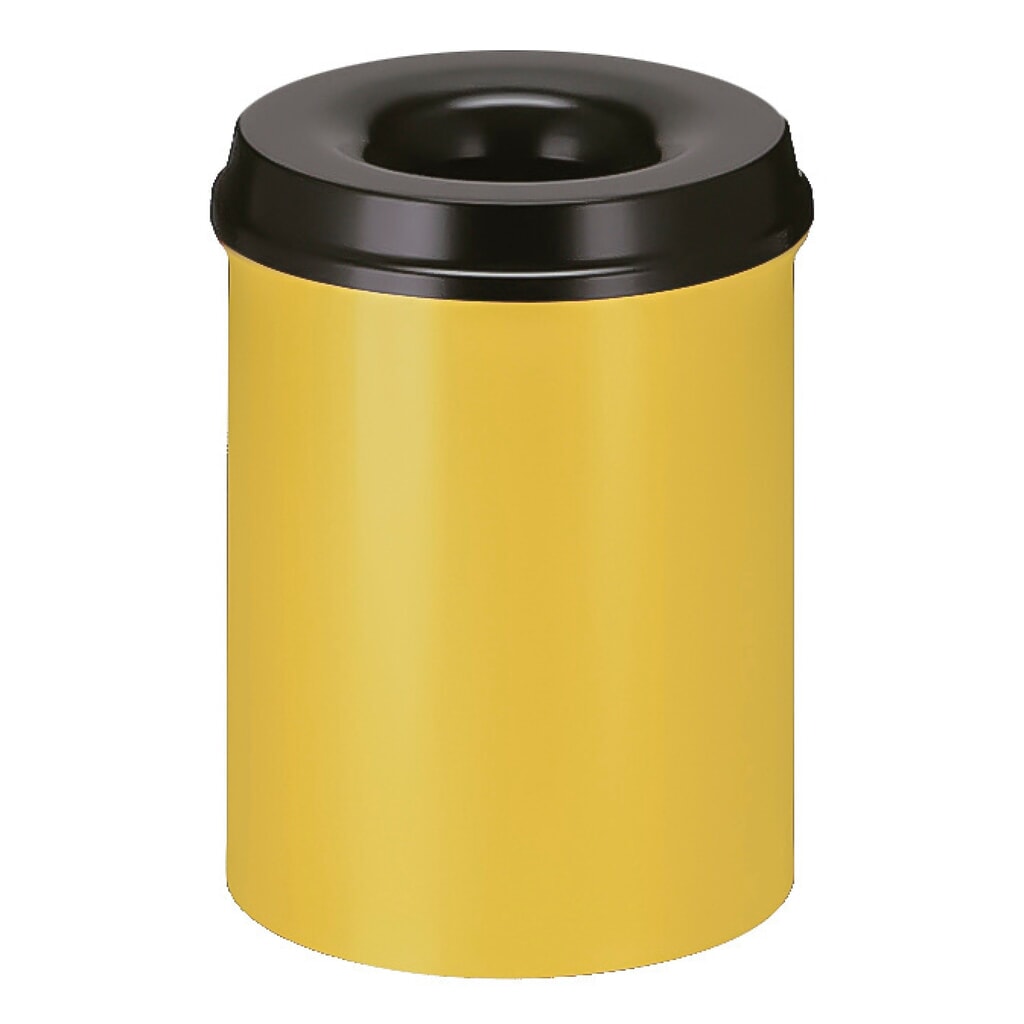 Corbeille à papier de sécurité, auto-extinguible, acier