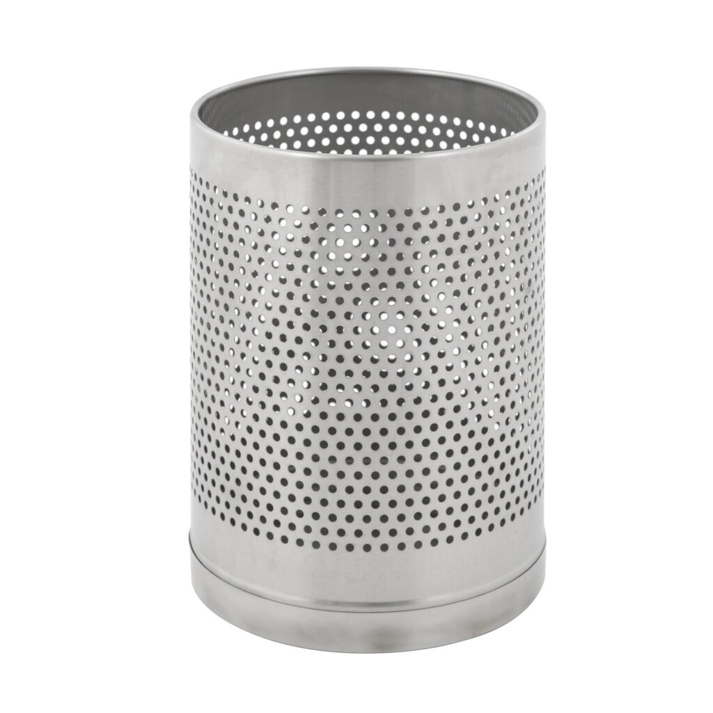 Illustration du produit: Corbeille à papier VB-Perforatio,10 litres, acier inoxydable mat