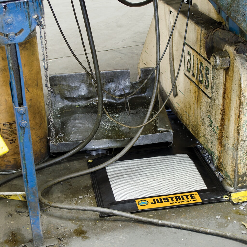 N° de l'image du produit 2 : Coussinet absorbant Justrite, remplissage ultérieur possible, L x l 580 x 530 mm, capacité 5 l