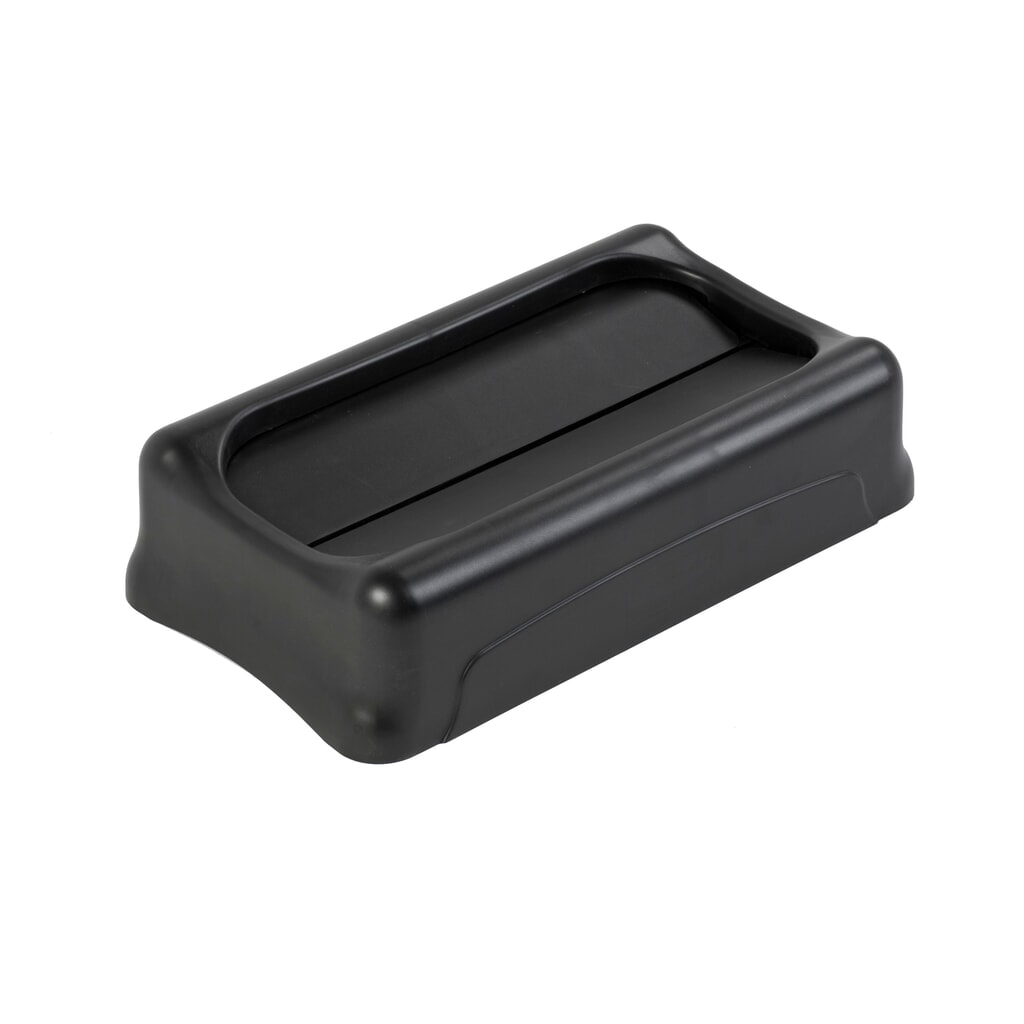 Couvercle oscillant pour Rubbermaid Slim Jim®, noir Illustration du produit: Couvercle oscillant pour Rubbermaid Slim Jim®, noir