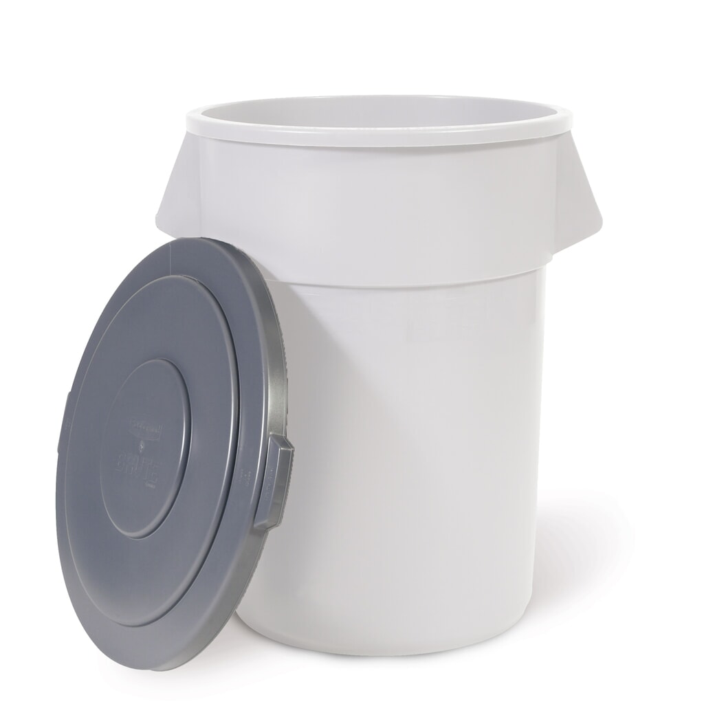 Couvercle pour conteneur universel Rubbermaid® 76 litres, rond, gris Illustration du produit: Couvercle pour conteneur universel Rubbermaid® 76 litres, rond, gris